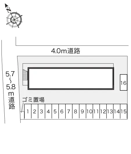 ★手数料０円★市川市押切　月極駐車場（LP）